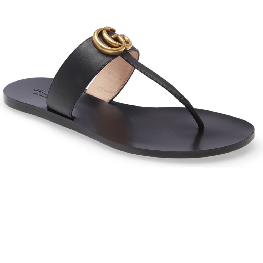 NWOT Gucci GG T-Strap Sandal